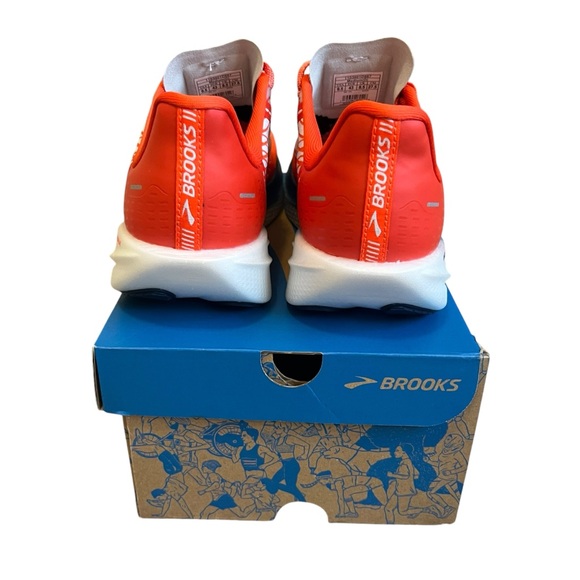 New! Men's Brooks Hyperion Max Running Shoes Size 9.5 Cherry Tomato/Arctic Ice - Picture 5 of 10